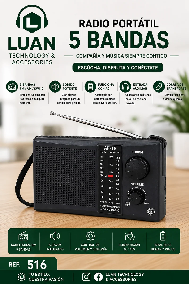 RADIO AF AF-18 5 BANDAS