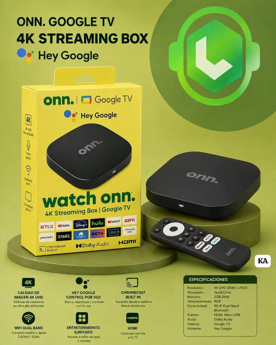 TV BOX ONN GOOGLE TV 4K