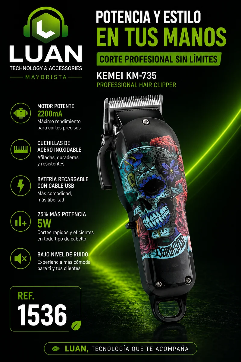 MAQUINA DE PELUQUEAR KEMEI KM-735