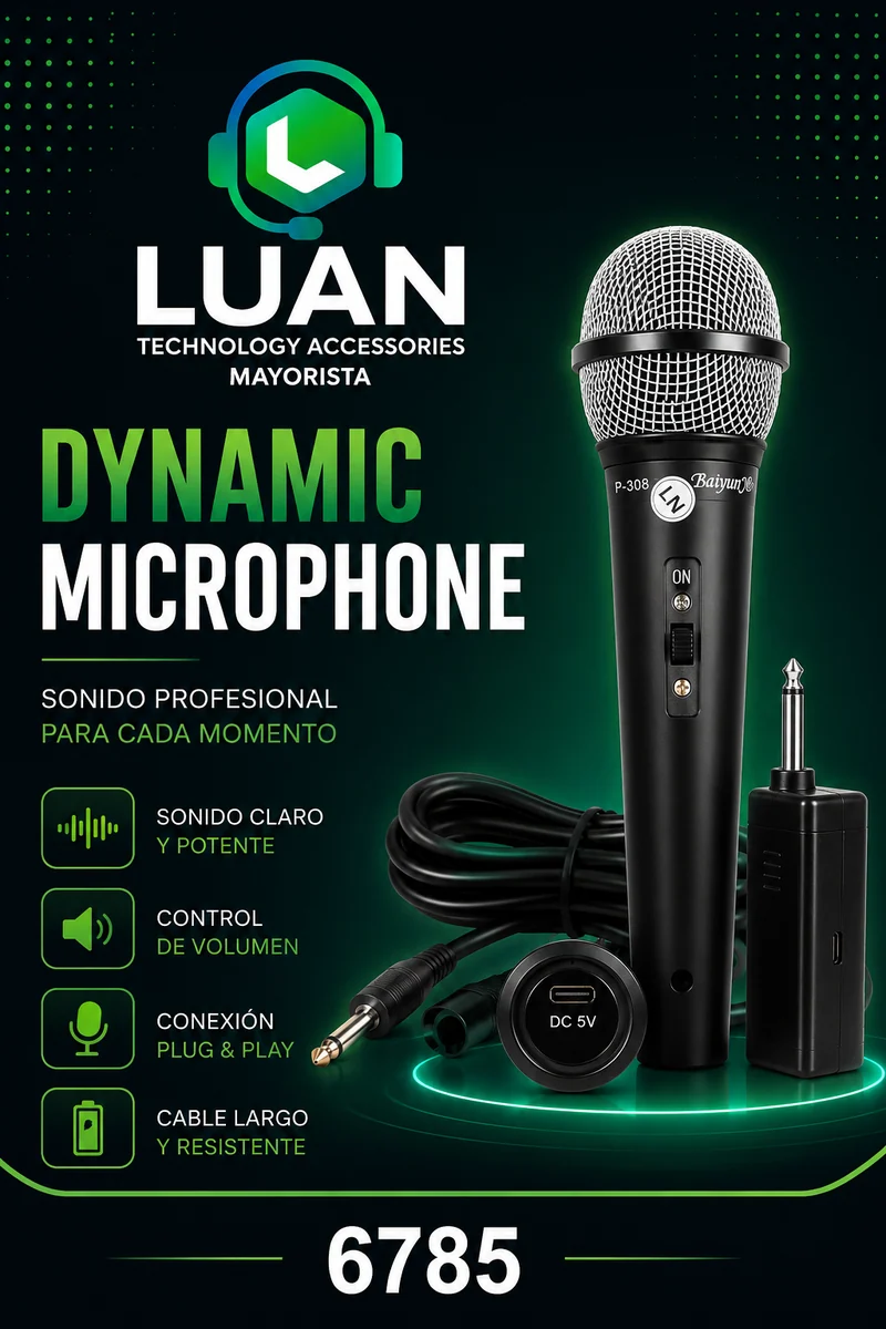 MICROFONO DINAMICO BAIYUN P-308