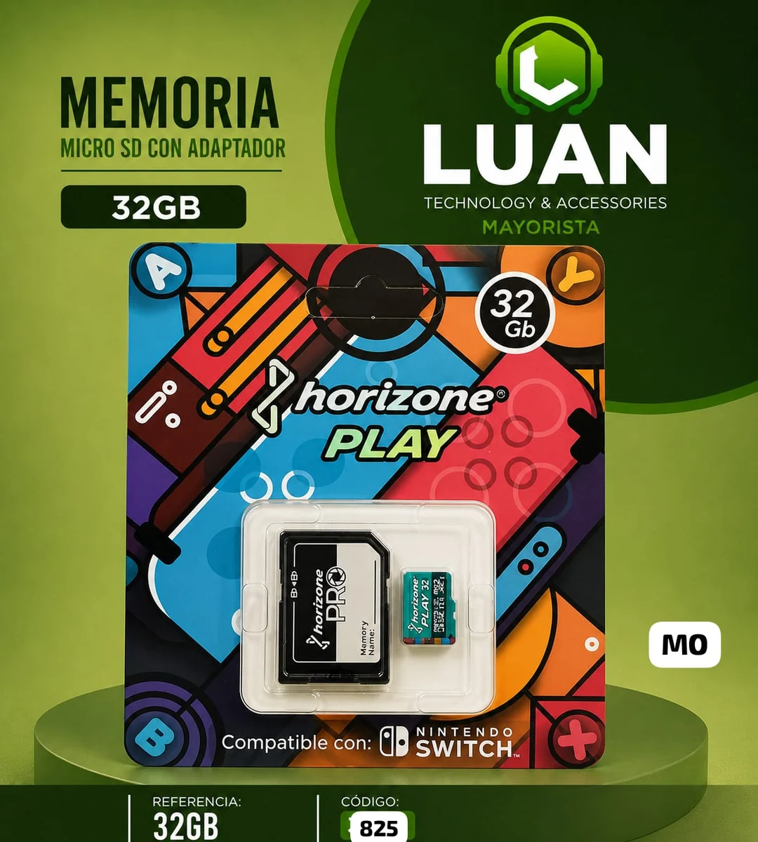 MEMORIA MICRO SD HORIZONE PLAY 32GB CON ADAPTADOR
