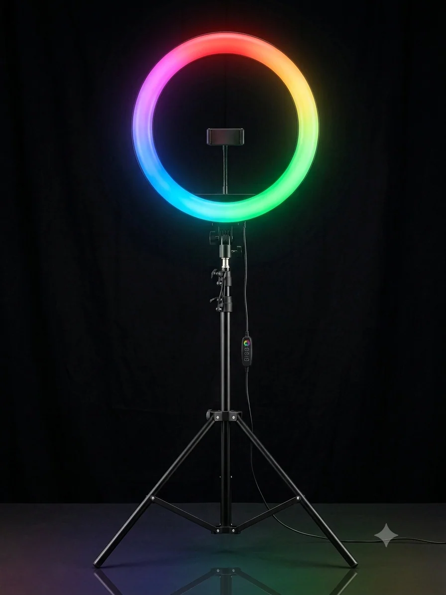ARO DE LUZ 26 CM RGB - MT26