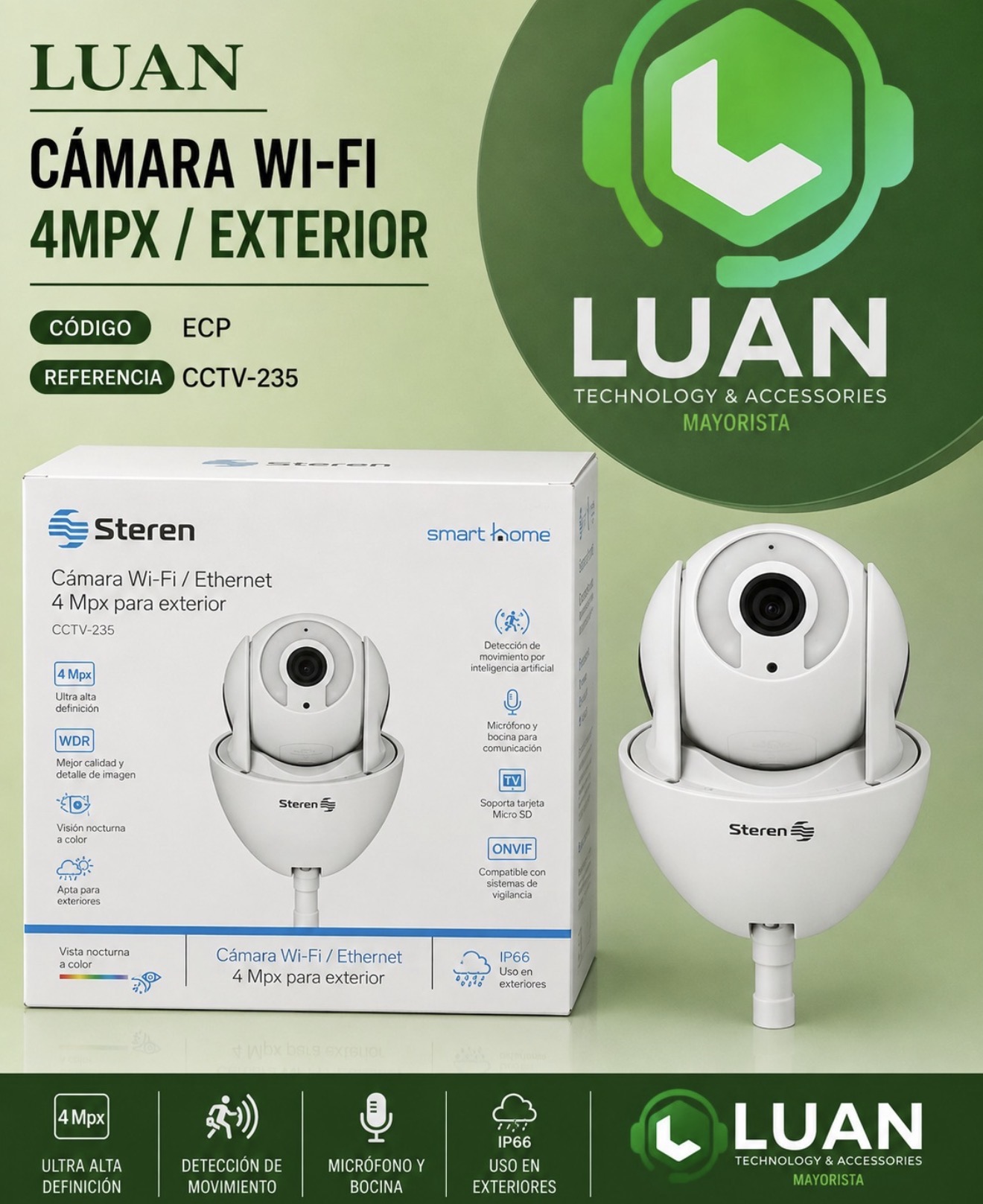Cámara Wifi 4mpx Exterior